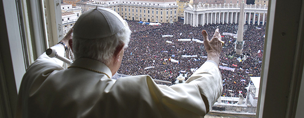 Pope Benedict XVI leads his last Angelus as pope at Vatican