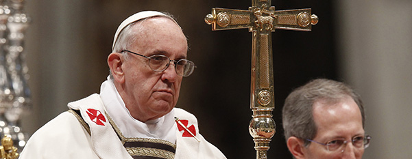 Pope Francis celebrates Holy Thursday chrism Mass at Vatican