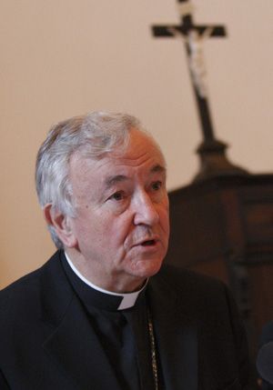 Archbishop Vincent Nichols of Westminster pictured in 2010 photo
