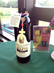 Vinkolet Winery's special wines of Medjugorje and a "miracle" rosary. (CT Photo/Steve Trosley)