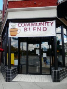 Located at 3546 Montgomery Road in Evanston, Community Blend offers customers good coffee and conversation. (CT Photo/Eileen Connelly, OSU)