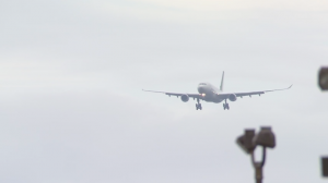 The flight carrying Pope Francis from Cuba to the United States. (Screenshot/ USCCB live stream)