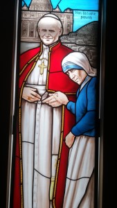 Stained Glass window in the Seminary at the Athenaeum of Ohio. (Photo by Greg Hartman.)