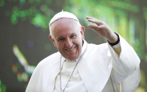 Pope Francis waves as he arrives to lead his weekly audience in St. Peter's Square at the Vatican Sept. 30. (CNS photo/Max Rossi, Reuters)