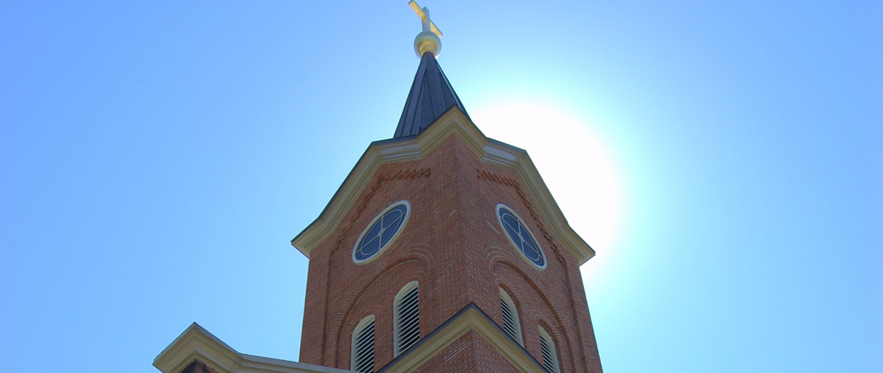 The steeple of St. Michael Catholic Church in Ripley, Ohio. (Courtesy Photo)