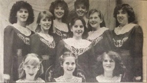 A group photo of McGing Irish Dancers is seen from a March 1988 edition of The Catholic Telegraph. (CT File)