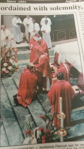 Bishop Moeddel is ordained auxiliary bishop August 1993