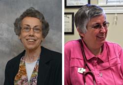 Sister Margaret Held, 68, a member of the School Sisters of St. Francis in Milwaukee, and Sister Paula Merrill, 68, a member of the Sisters of Charity of Nazareth in Kentucky, are pictured in undated photos. The two women religious were found stabbed to death Aug. 25 in their Durant, Mississippi, home, police said. (CNS photo/School Sisters of St. Francis and Sisters of Charity of Nazareth) 