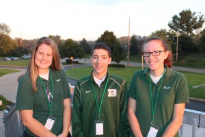 From left are seniors Kaitlyn Dick, Aaron Helson and Alexandra Hensley. (Courtesy Photo)