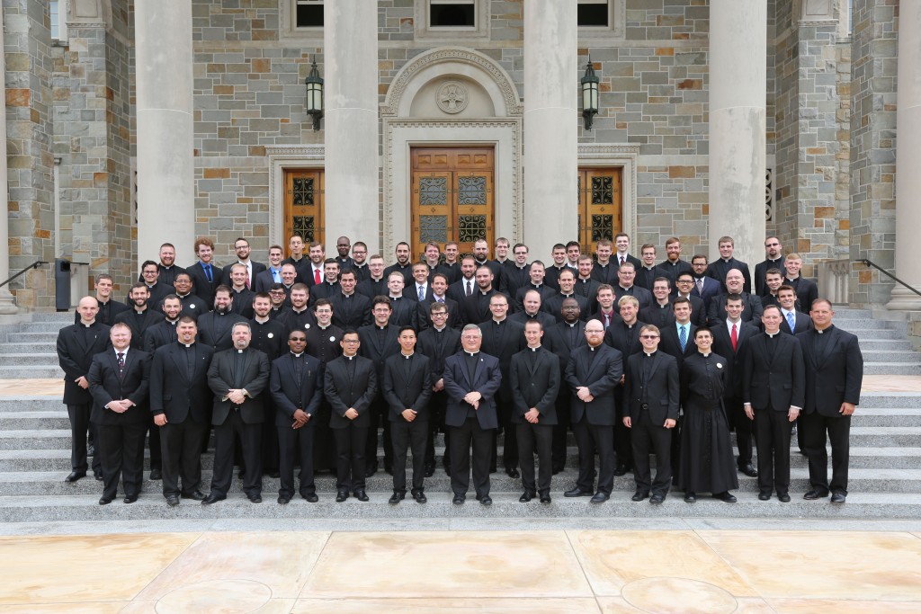 Mount St. Mary’s Seminary class of 2016 – 2017. (CT Photo/E L Hubbard)