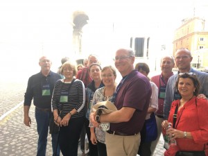 Companions of St. James arrive at the Vatican and show their credentials. (Courtesy Photo)