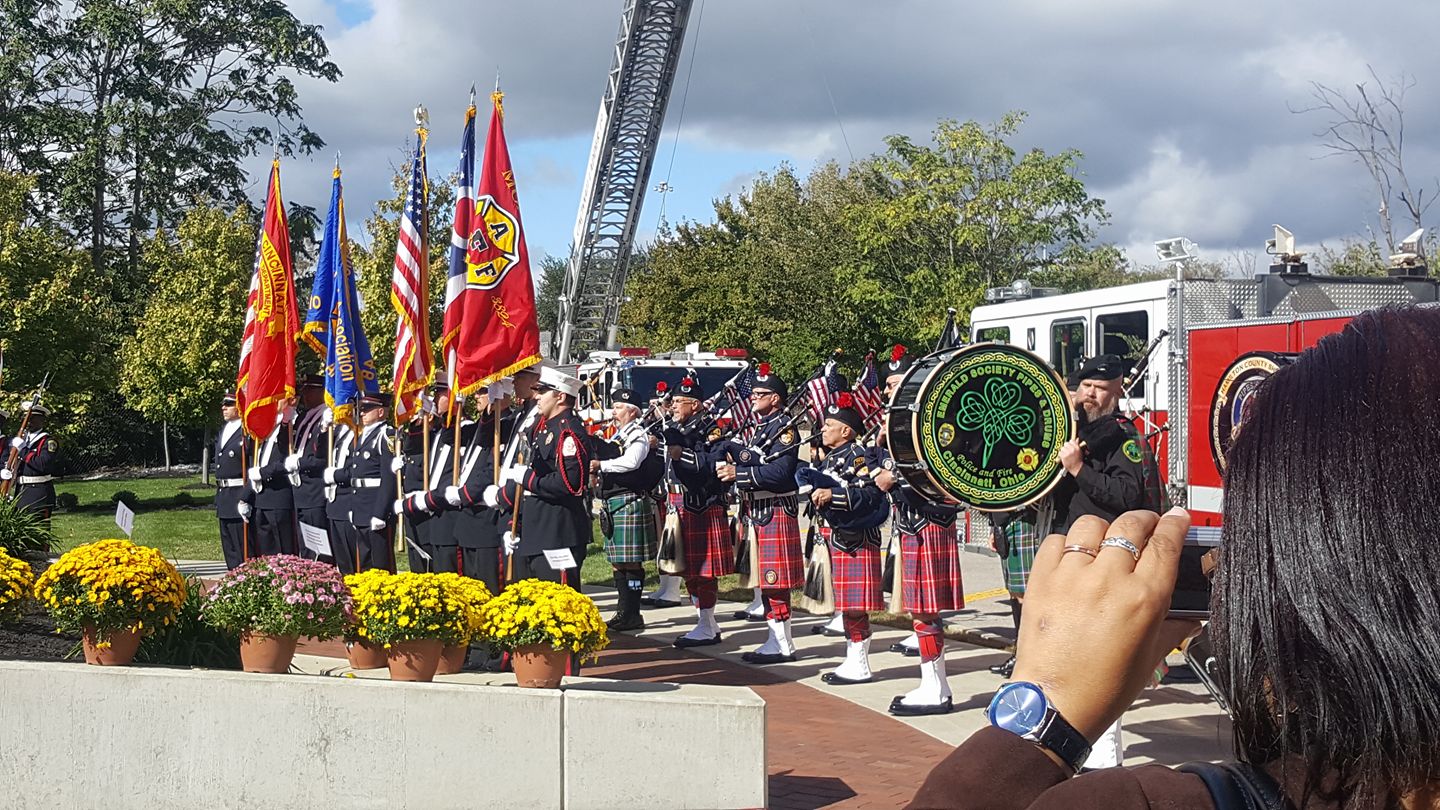 Honoring fallen Firefighters at a Memorial October 13, 2016 (Courtesy Photo)