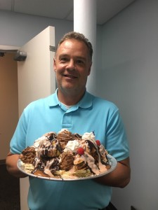 David Graham, chef for The Gruff in Covington, took on the task of making a decadent St. Honore Cake. (CT/Photo/Erin Queen Schurenburg)