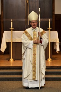 Buckley Air Force Base, Colo.--Archbishop Timothy Broglio presides over the confirmation at the base Chapel on 23 February 2010. Archbishop Broglio confirmed one individuals during the evening ceremony. (U.S. Air Force photo by Airman 1st Class Paul Labbe)