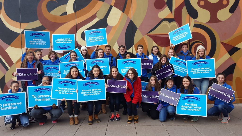 Chaminade Julienne Students readying for the March for Life in Washington DC (Courtesy Photo)