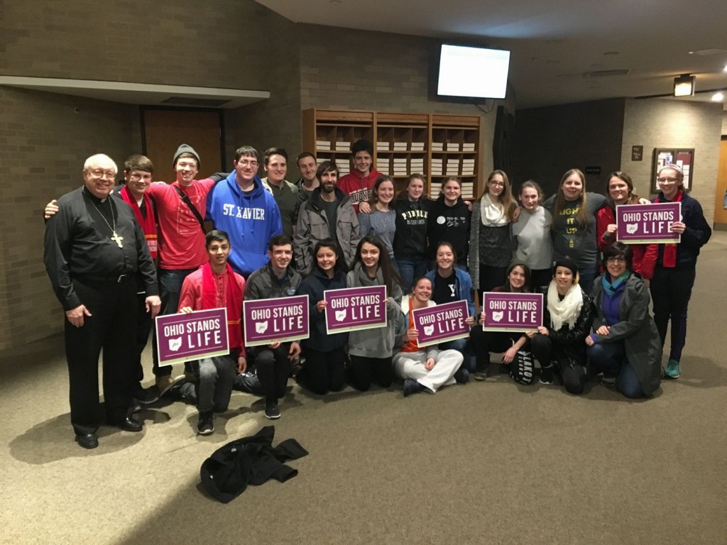 St. Maximilian Kolbe Youth Group prepares to leave for Washington. (Courtesy Photo)