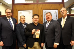 Dr. Hunter Bake; IRL Director Dr. Raymond Hebert; Joshua Charles, TMC President David Armstrong, JD; and Dr. JD Spences. (Courtesy Photo)