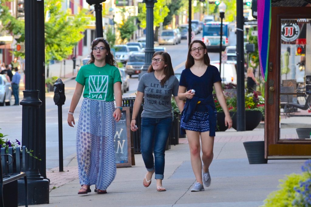 Being Missionary Disciples on Madison Ave in Covington Ky. (CT Photo/Greg Hartman)