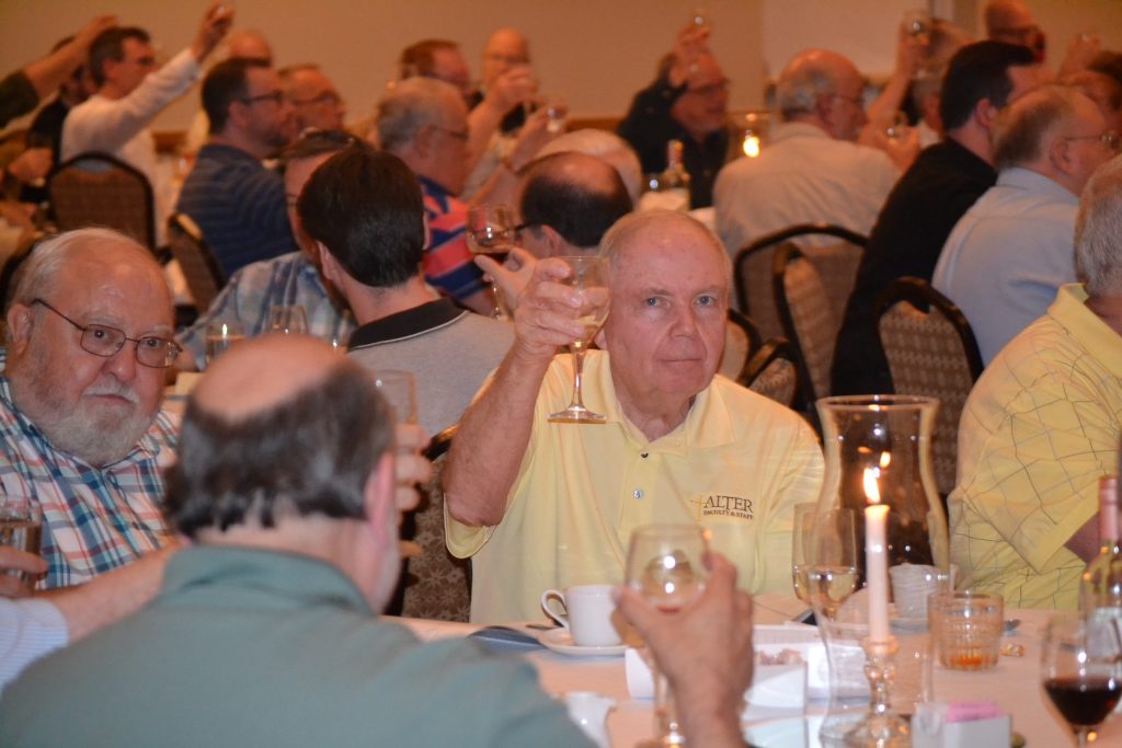 Raising a toast to the Archdiocese of Cincinnati honorees (CT Photo/Greg Hartman)