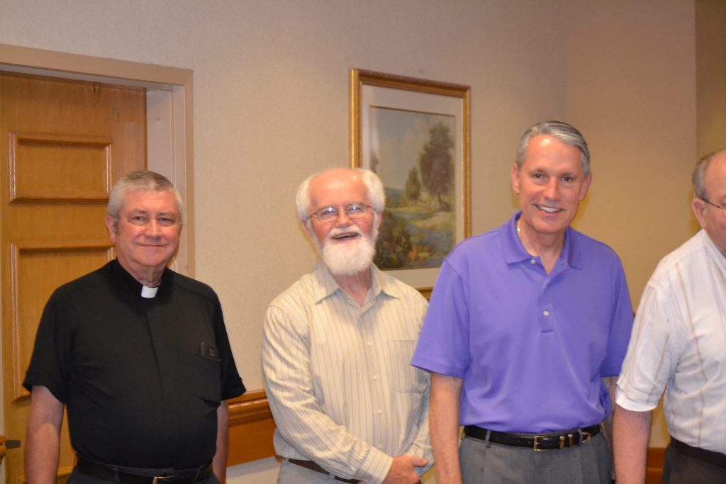 Representing the Class of 1977 from left to right, Rev. Larry R. Tharp, Rev. William R. Stockelman, Rev. Raymond E. Larger (CT Photo/Greg Hartman)