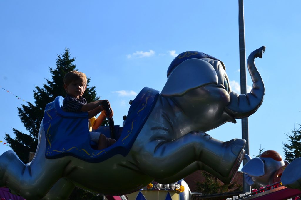 I'm in the air on an elephant! (CT Photo/Greg Hartman)