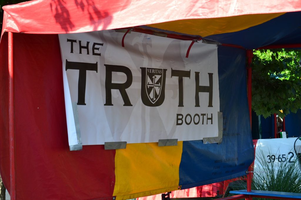 The Truth Squad is an important part of evangelization at the festival (CT Photo/Greg Hartman)