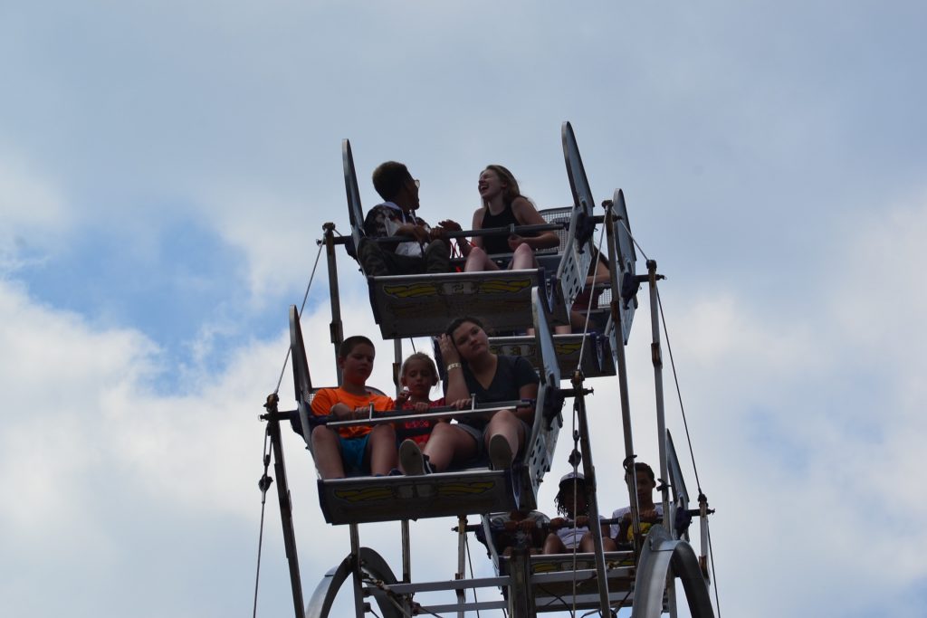 If you live in Dayton, following Wilbur and Orville Wright, you like to fly, albeit on a Ferris Wheel (CT Photo/Greg Hartman)