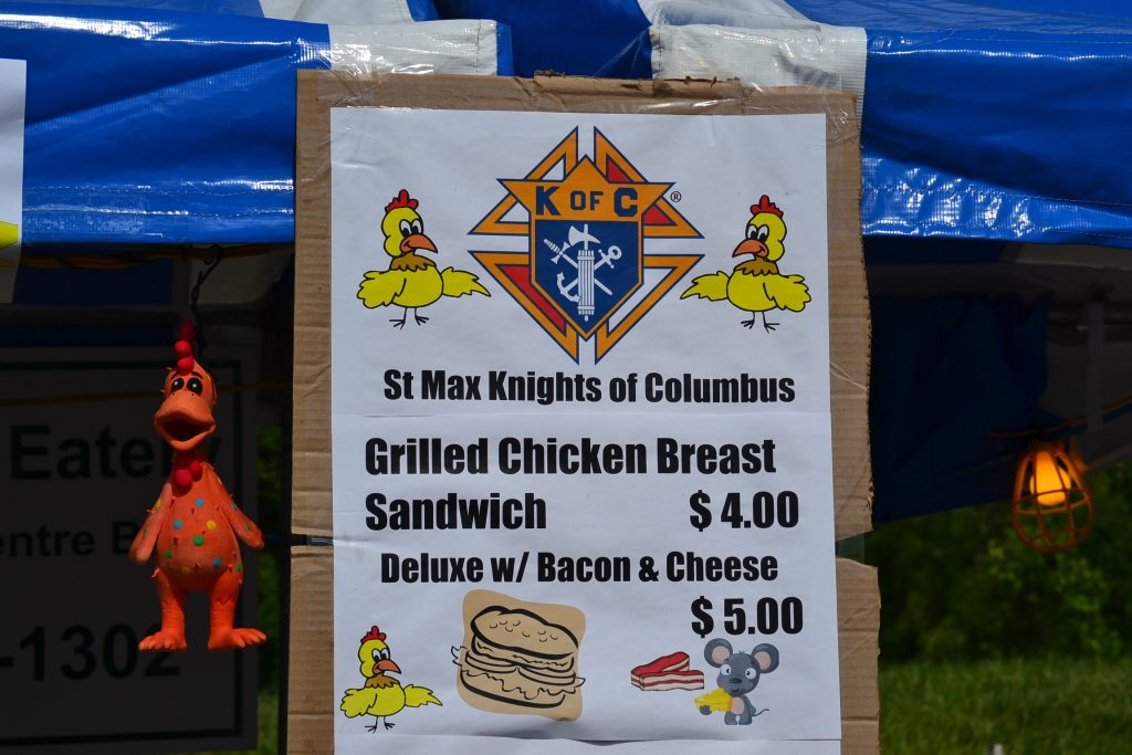 The Knights Menu (CT Photo/Greg Hartman)