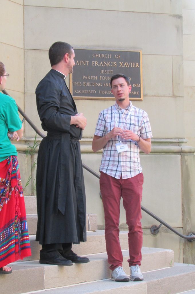 At St. Xavier Church in Cincinnati on the evening of Light the City. (CT Photo/Gail Finke)