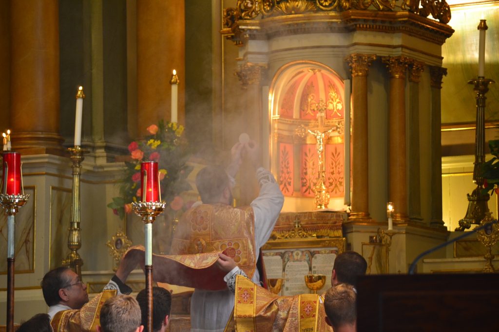 Eucharistic Prayer (CT Photo/Greg Hartman)