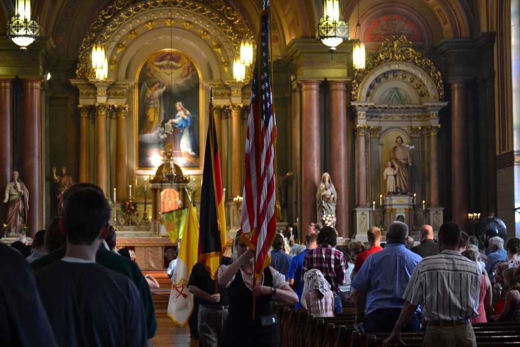 The recessional of the 175th Anniversary Mass (CT Photo/Greg Hartman