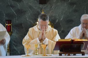 Archbishop Broglio praying (Courtesy Photo)
