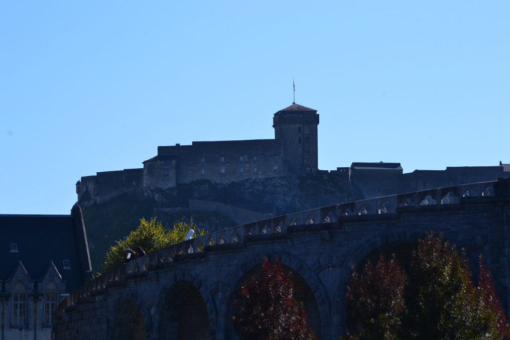 The Chateau Fort de Lourdes towers over the town Lourdes. This fortress began in the 11th Century (CT Photo/Greg Hartman)
