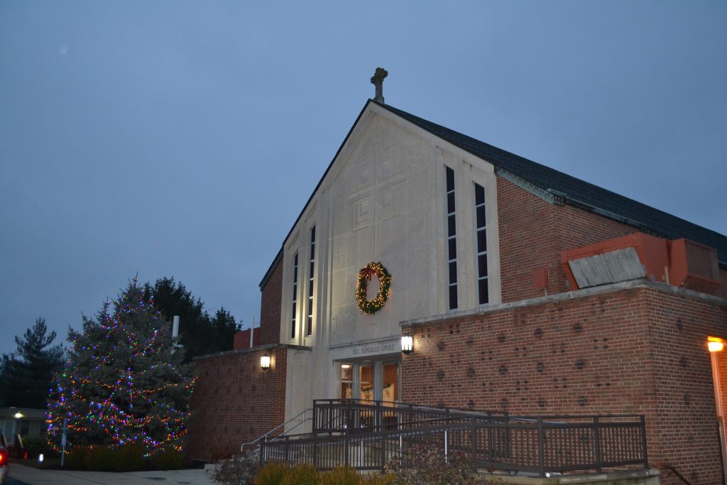 In the quiet and solitude at St. Thomas More parish (CT Photo/Greg Hartman)