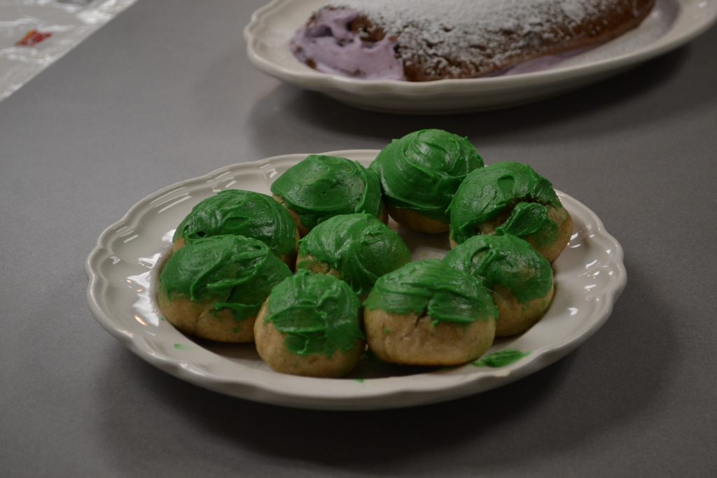 Some of the artistry in food by Father Kyle (CT Photo/Greg Hartman)