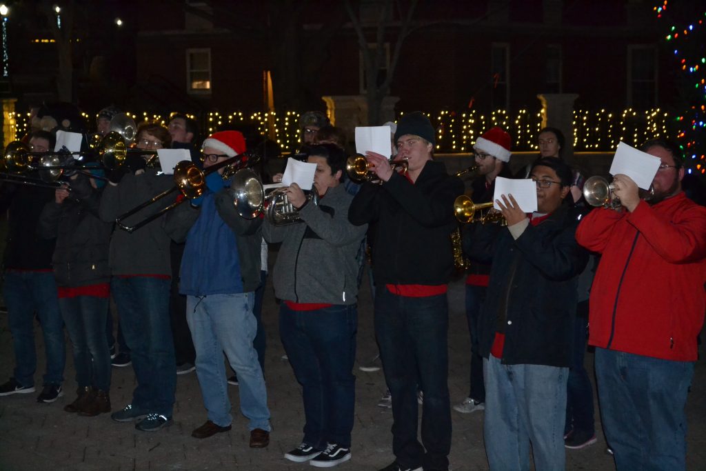 On a cold December night, UD Band warms the hearts with a Christmas Medley (CT Photo/Greg Hartman)
