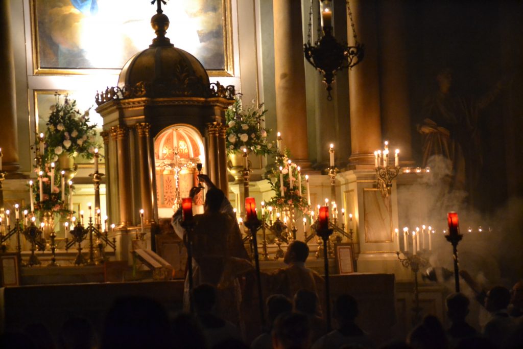 Consecration of the Blood of Christ (CT Photo/Greg Hartman)