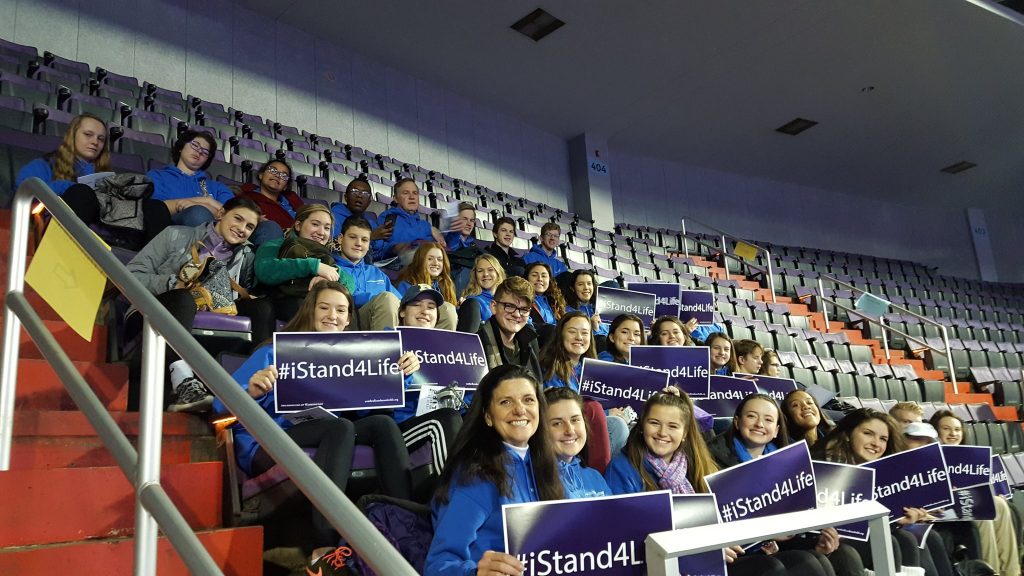 Chaminade Julienne students at the Youth Rally for the March for Life (Courtesy Photo)