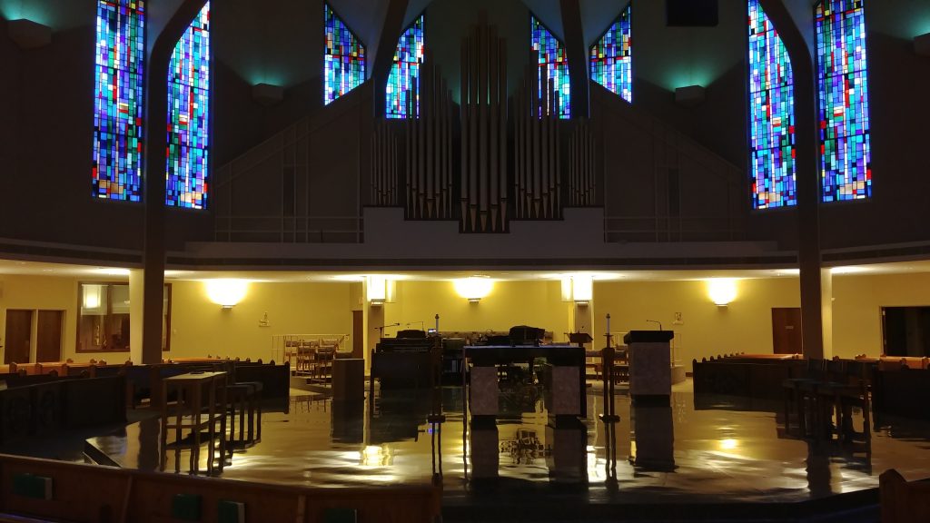 Holy Thursday Morning at St. Aloysius Gonzaga in Bridgetown. (CT Photo/Greg Hartman)