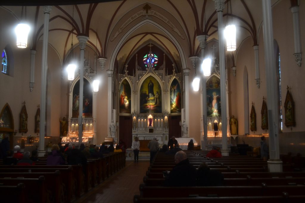This year, Holy Cross Immaculata gave respite to the cold and the rain (CT Photo/Greg Hartman