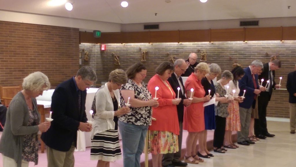 Thirteen new members, the largest group to join in several decades, were inducted into the Serra Club of Cincinnati on May 22. (Courtesy photo)