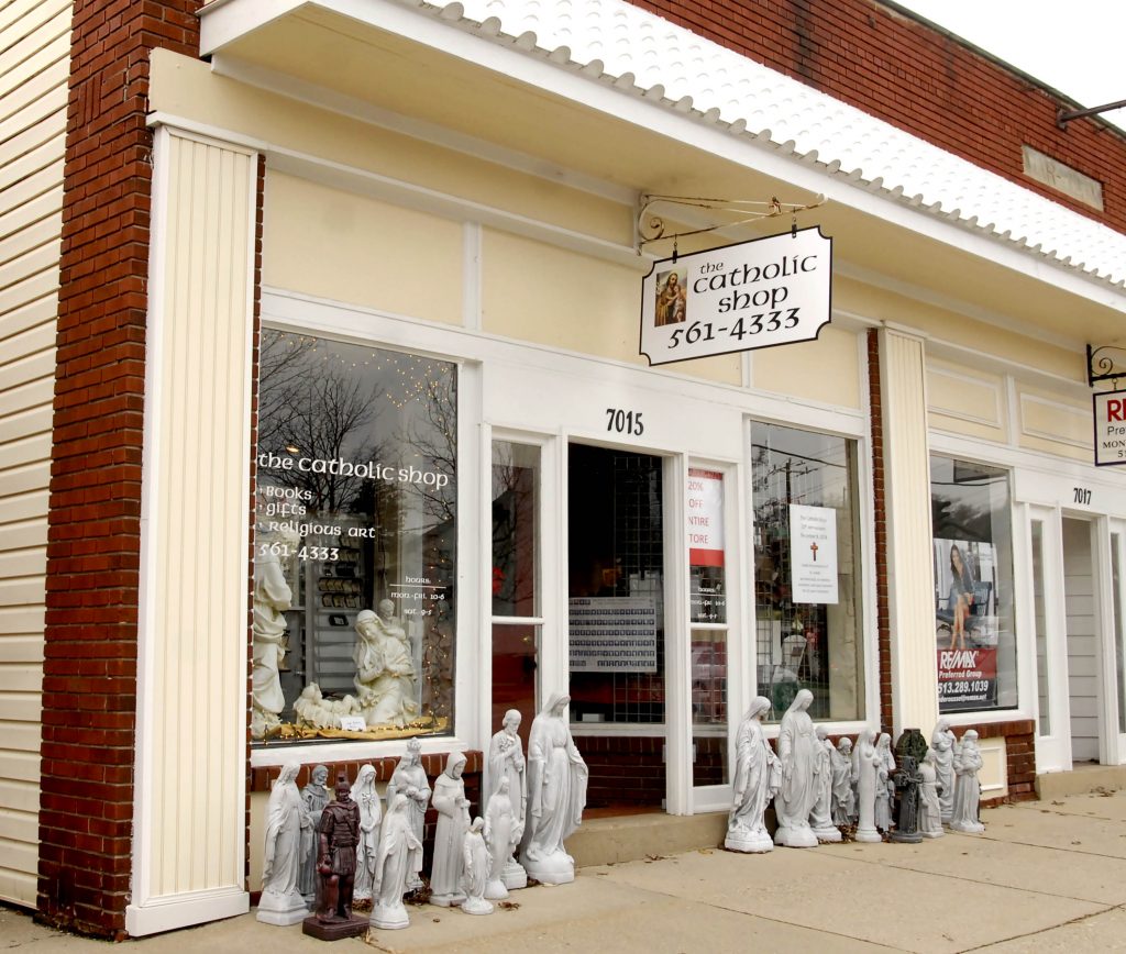 The Catholic Shop has been a part of downtown Madeira for 20 years. The store, which is owned and operated by Dan and Jenn Giroux(cq) offers a wide variety of religious articles, including books, music and gifts to the Catholic community. (CT Photo/Greg Hartman)