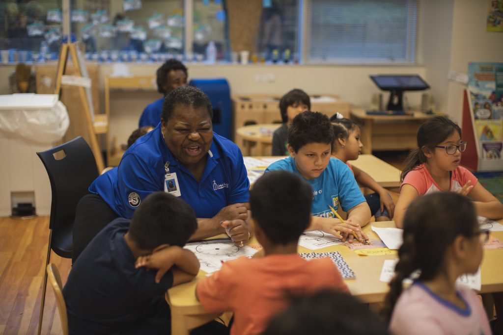 JoEtta Oglesby serves as a classroom foster grandparent with Catholic Charities' Senior Corps program. (CT Photo / Margaret Swensen)