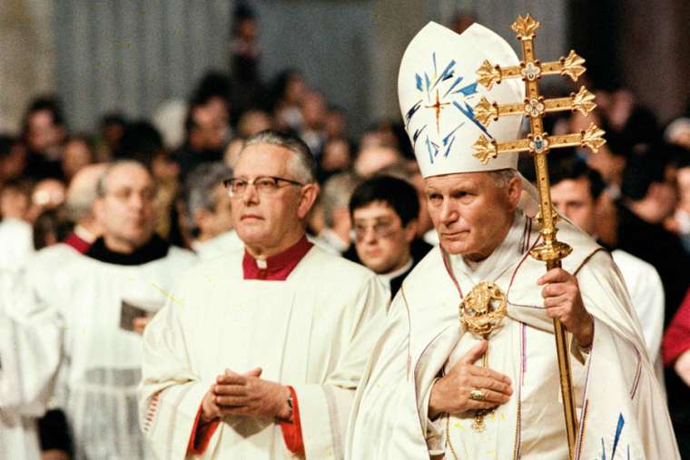 St. John Paul II in St. Peter's Basilica, March 25, 1983. Credit: L'Osservatore Romano.