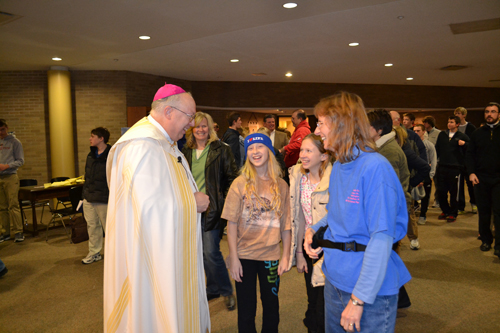 Binzer leads prayer service sending off March for Life participants