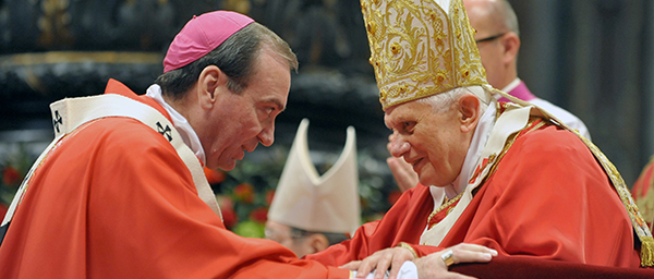 U.S. ARCHBISHOP SCHNURR RECEIVES PALLIUM FROM POPE BENEDICT XVI