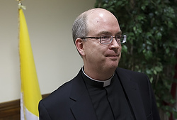 US Father Oliver, Vatican's new promoter of justice, attends press conference in Rome