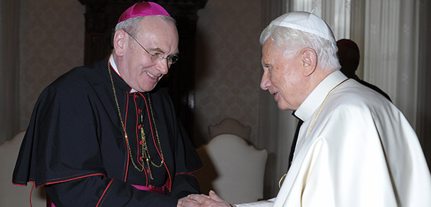 POPE GREETS ARCHBISHOP FOYS DURING 'AD LIMINA' VISIT TO VATICAN