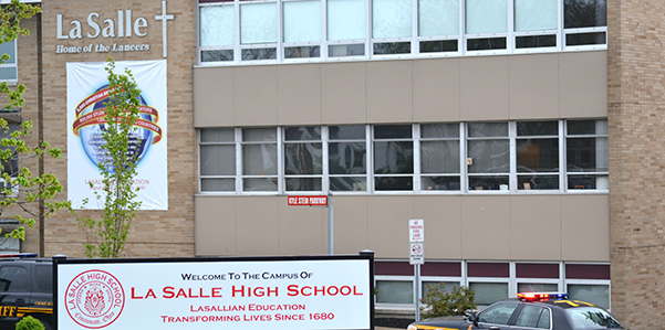 La Salle High School has announced that it will conduct mandatory drug testing for all students beginning with the 2014-15 school year. (CT Photo/John Stegeman)