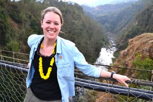 Reporter Megan Walsh poses for a picture during a mission trip to Nepal. (Courtesy Photo)